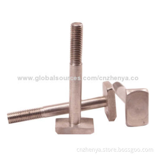 UNC Square Bolts with SGS Mark, 8-200mm, 1/2-8-inch Length